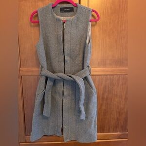 Zara Gray Belted Coat
